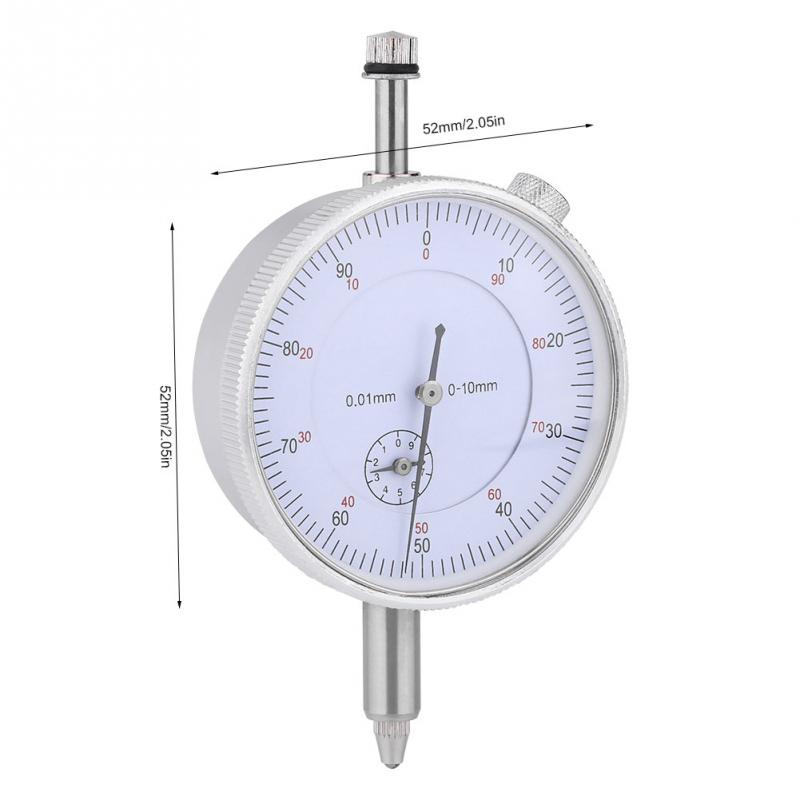 0.01mm Accuracy Measuring Indicator Meter High Accuracy Instrument Tool 0-10mm Dial Indicator Gauge