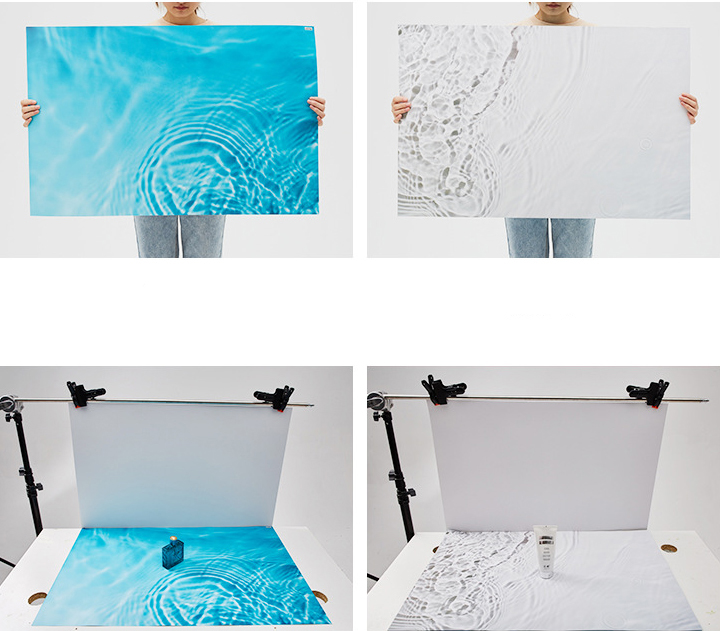 6pcs/lot Photo Studio Backgrounds 57X87cm PVC Coating 2sides Printing Waterproof Backdrops for DIY Photography pcsz22