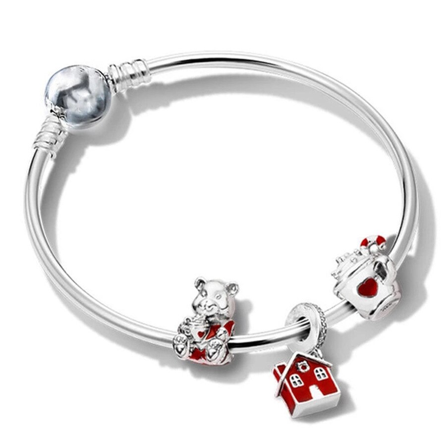 Charms Armband Met Plezier Jeugd Vitaliteit Jongen En Meisje & Kerst Kralen Voor Vrouwen Klassieke Armband Mode-sieraden Cadeau