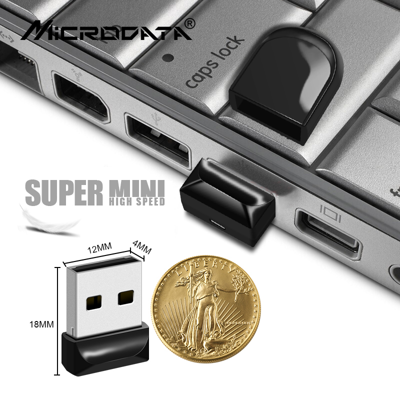 Super mini disco flash usb preto 8gb 64gb memória vara pendrive 32gb 128gb de alta velocidade usb flash drives à prova dwaterproof água portátil u disco