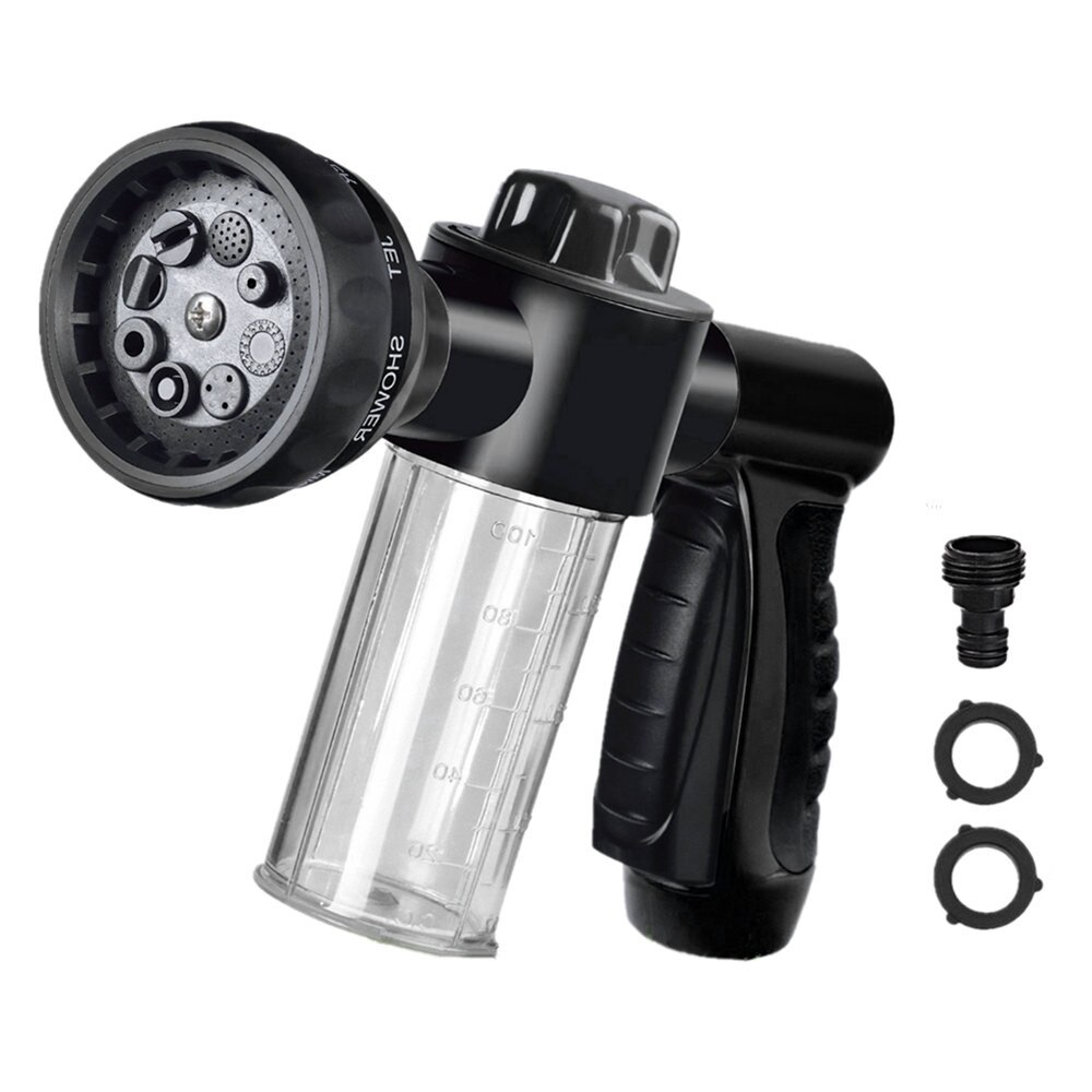 Pressure Washer Foam Car Washer Sprayer Garden Hose Nozzle Sprayer With 8 modes For Car Plants Sanitizer Sprayer: B
