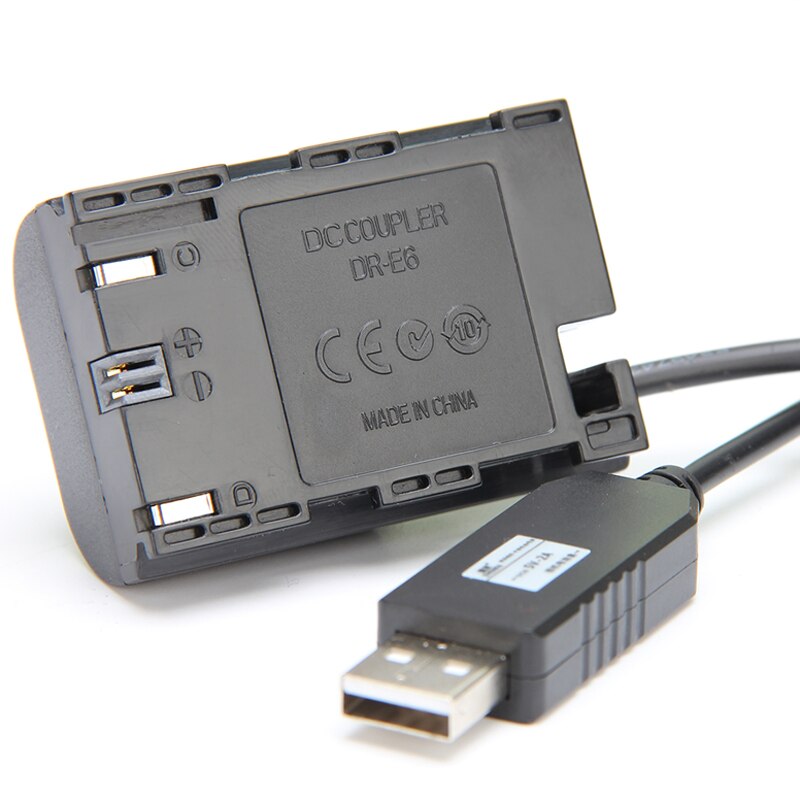 5 v USB SLR camera 5D3 5d2 7d 60d 6D 70d VOEDING LP-E6