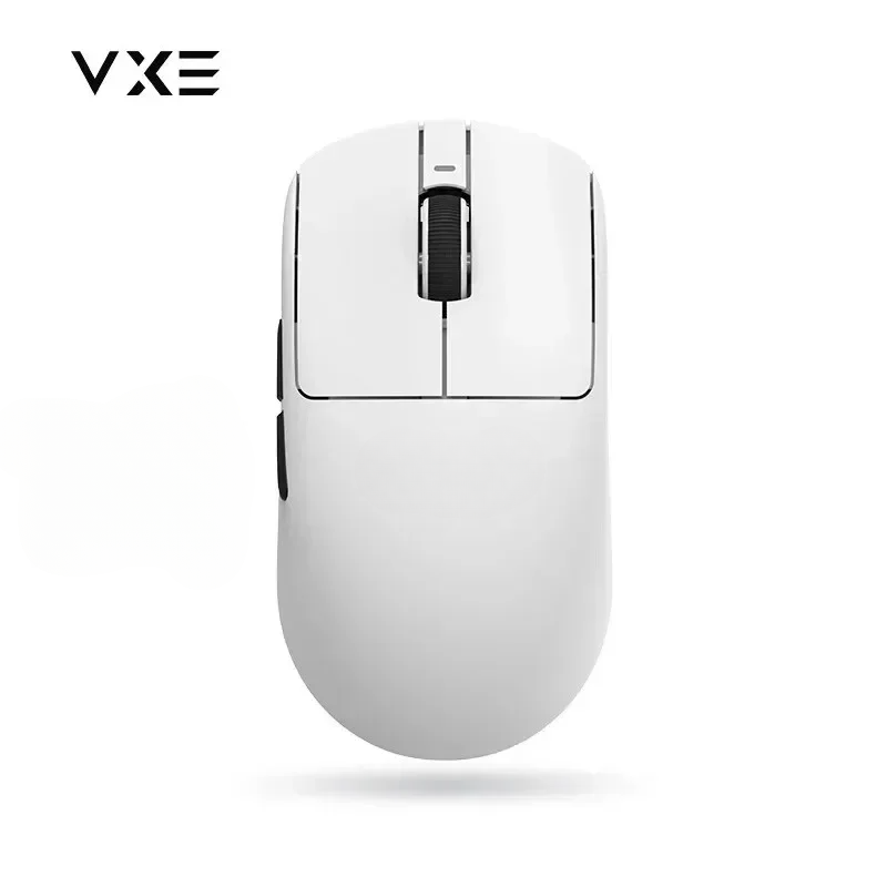 Vxe Dragonfly R1 ProMax Gaming Mouse Bluetooth Mouse Rechargeable Gamer Paw3395 Lightweight Ergonomic Wireless Mouse Esport: WHITE