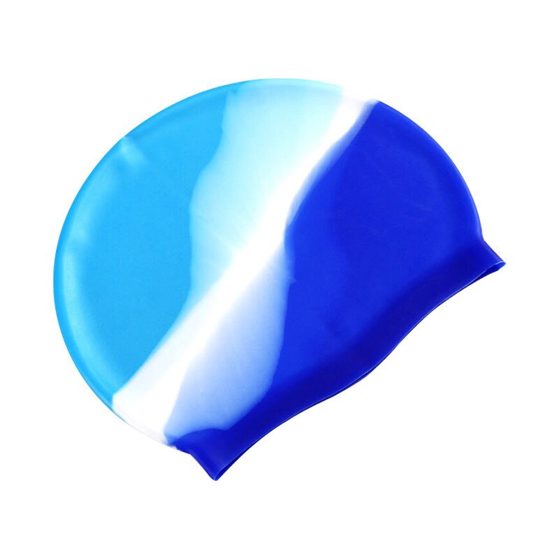 Nowy projekt dorosłych wodoodporne czepki kąpielowe silikonowe czepek pływacki mężczyzna kobiet duże rozmiary cukierkowe kolory czepek kąpielowy nosić kapelusz: styl 1