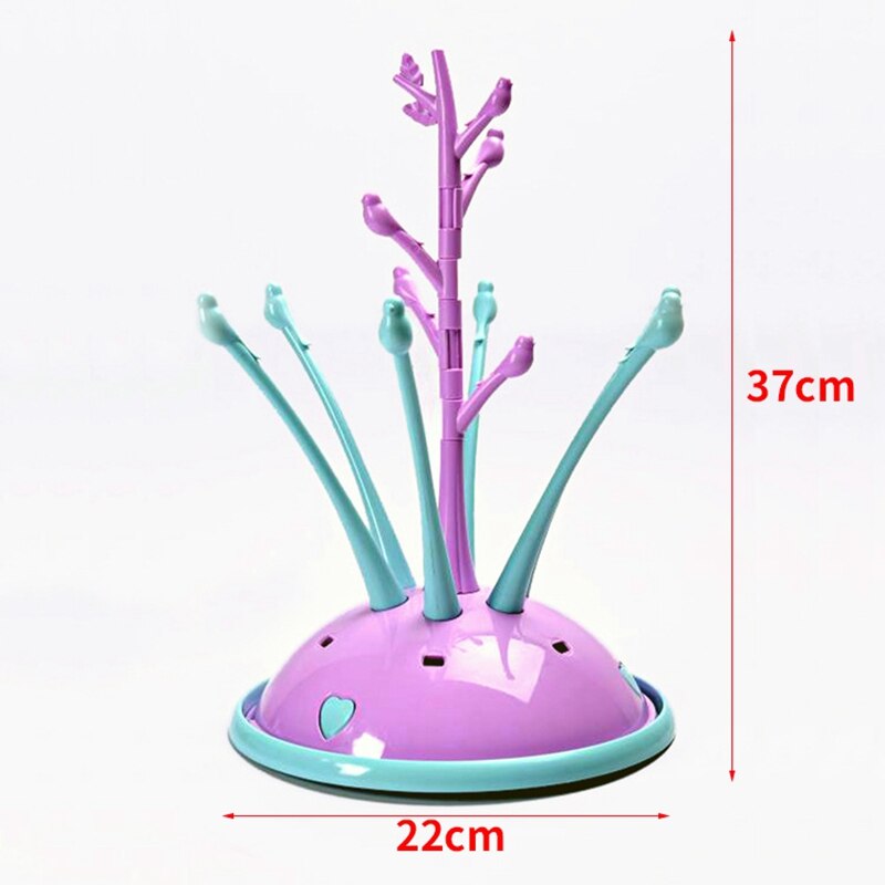 Draagbaar droogrek voor babyflessen, afdruiprek, flessenhouder voor het voeden, droogrek voor baby's, flessendroogrek