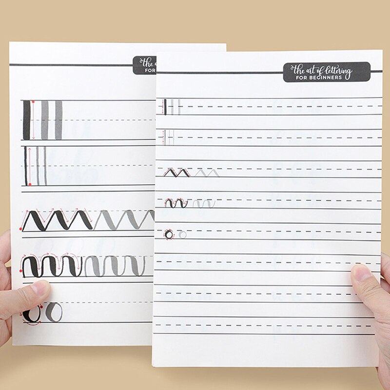 Artistic English Copybook Circular Font ExerciseBook Italic Copybook Calligraphy