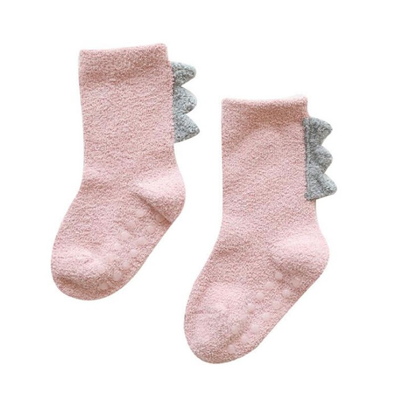De Kinderen Buis Sokken Van Herfst En Winter Verdikking Coral Fleece Warm Baby Sokken Dinosaurus Accessoires 0 Tot 5 jaar Oud