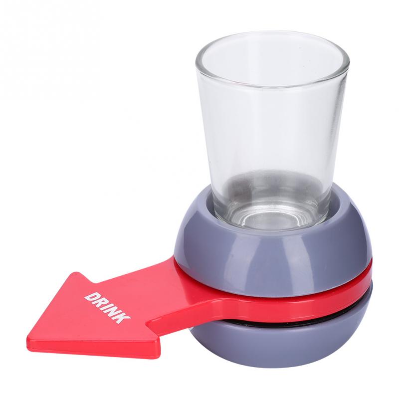 Grappige Shot Spinner Party Game Draaibaar Pijl Bier Wijn Glas Cup Kit Spin De Shot Drinking Game Entertainment Levert: Type B with cup