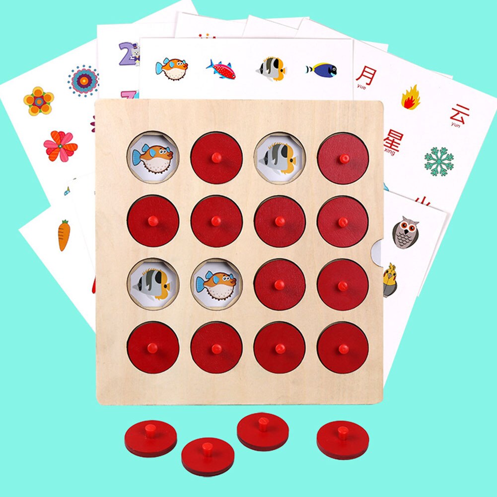 Logical Thinking Early Educational Brain Teaser Memory Chess Edges Smooth Family Party Table Kid Intelligence Wooden Game Funny