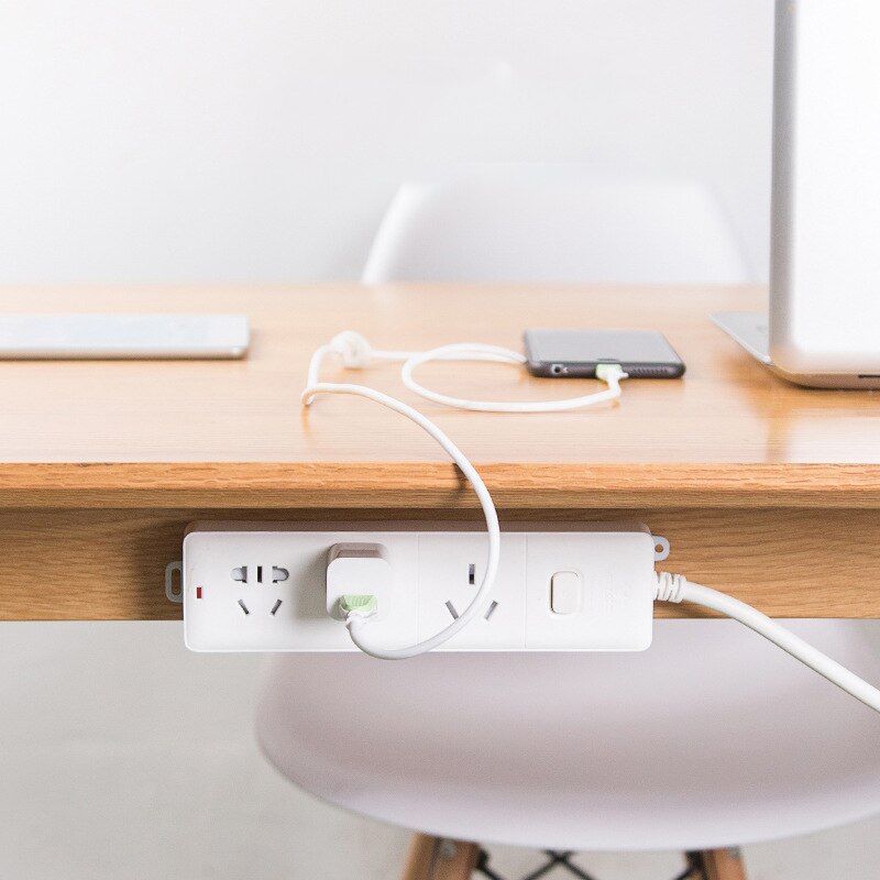 Multifunction Wall-Mounted Sticker Punch-free Plug Fixer Home Self-Adhesive Cable Wire Organizer Seamless Power Strip Holder