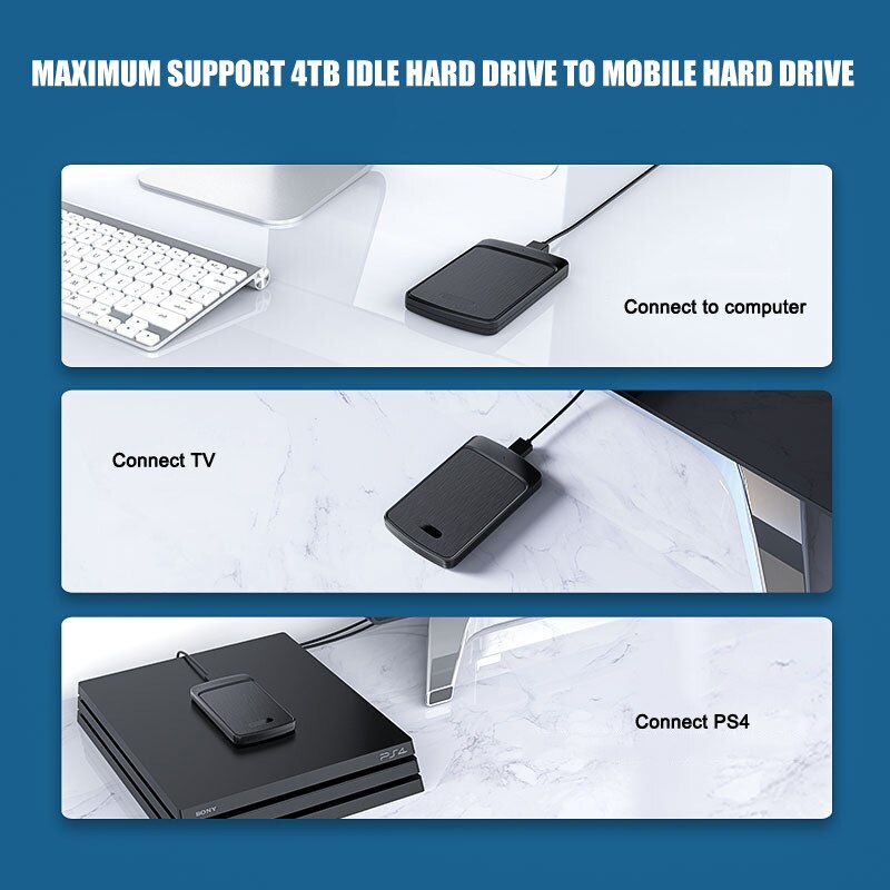 2.5 Polegada hdd caso sata 3.0 para usb 3.0 5gbps 4tb hdd ssd gabinete suporte uasp hd caixa de disco rígido externo jr ofertas