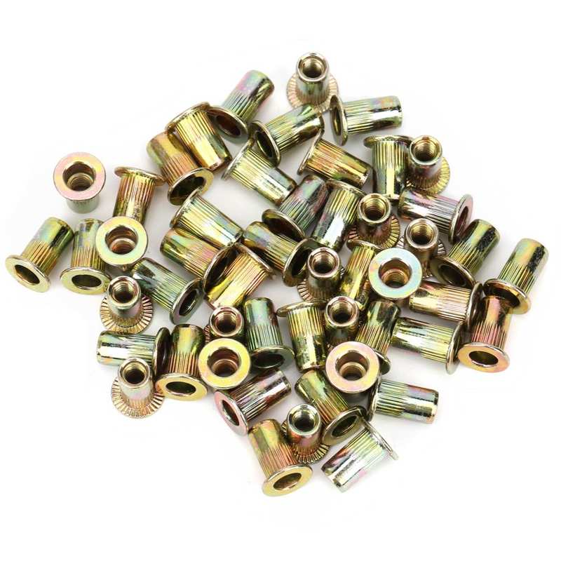 stainless steel wire insert self tapping inserts M4 Color Zinc Plating Rivet Nuts Quick Riveting Automobiles Hardware