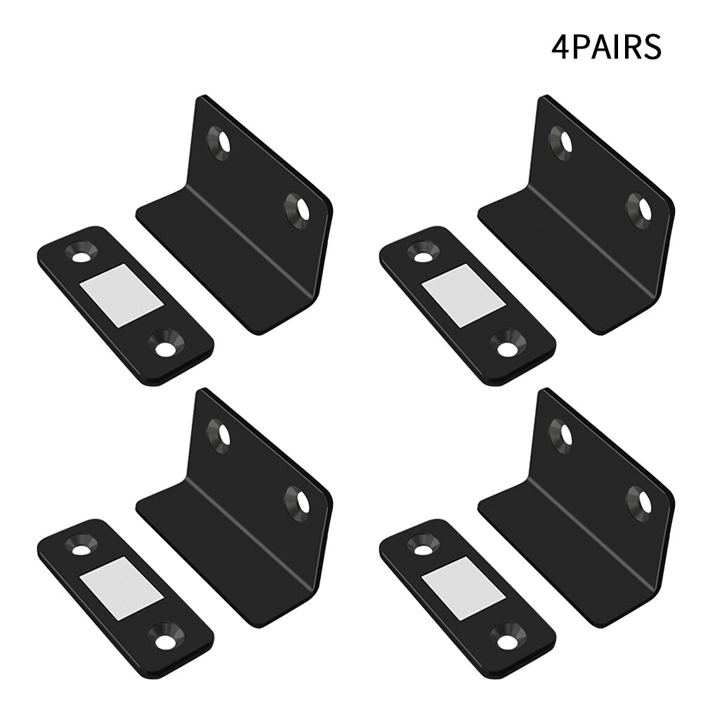 Door Kitchen Drawer Ultra Thin Closing Closet Invisible Cupboard L Shaped Adhesive Wardrobe Closures Cabinet Magnetic Catch