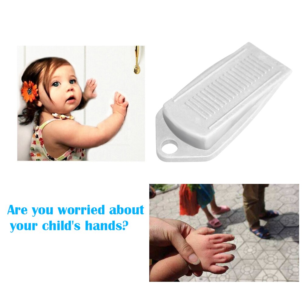 Lot de 3 butées de porte en caoutchouc pour enfants, protection des doigts