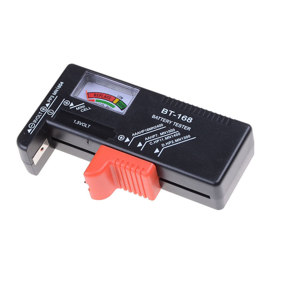 Battery Tester Universal Electronic Battery Checker for AA AAA 9V Button Cell Multi Size Volt Meter Measuring Tool
