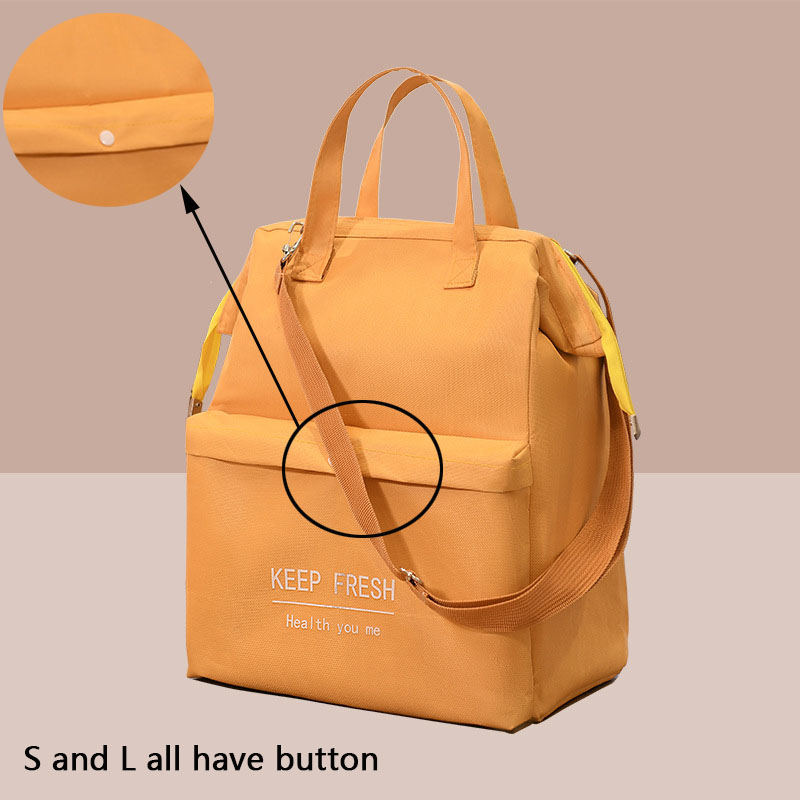 Large Capacity Lunch Bag Women Waterproof Insulated Shoulder Crossbody Bags for Lunch Box Picnic Portable Fresh Cooler Bags