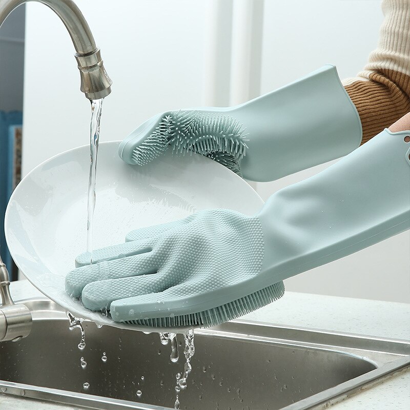 Magisk silikone skålen vaskehandsker miljøvenlig rengøring til universal køkken seng badeværelse hårpleje juledekor