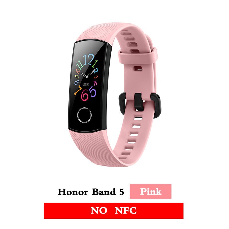 Huawei Honor band 5 smartband AMOLED Huawei smartwatch sang oxygène coeur rage ftness sommeil tracker natation sport trakcer gps: band 5 pink