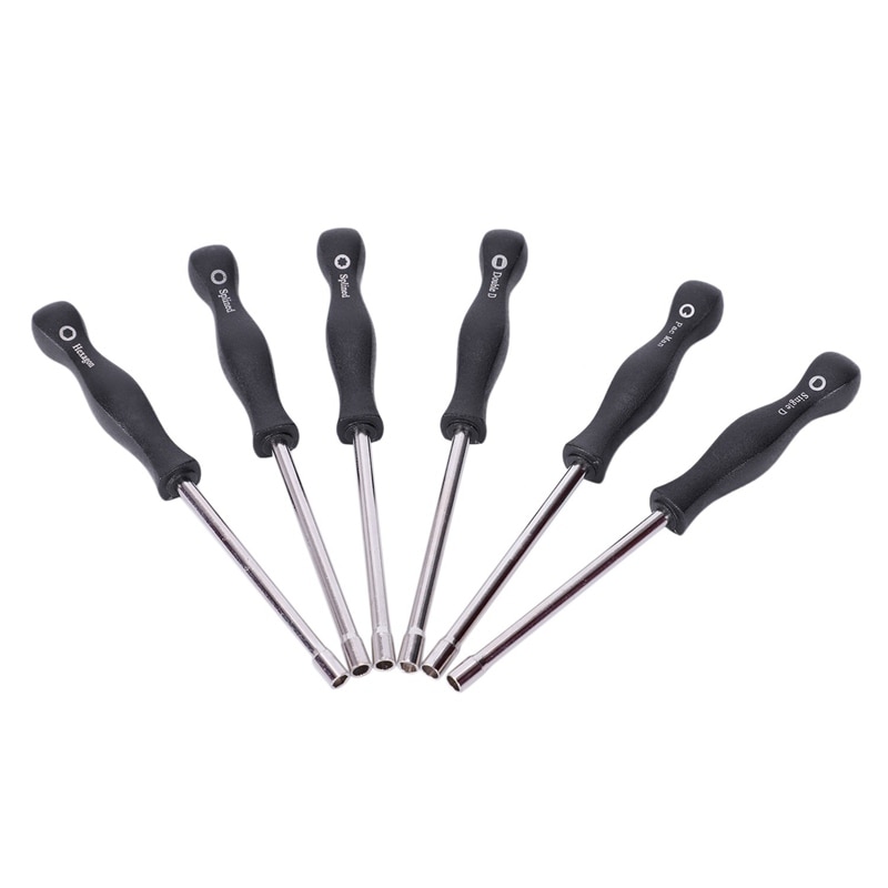 Set Of 6 Carburetor Adjusting Tool Kit With Pac Man/Single D/Double D/Hexagon Socket/7 Teeth Splined/21-Teeth Splined/For Comm