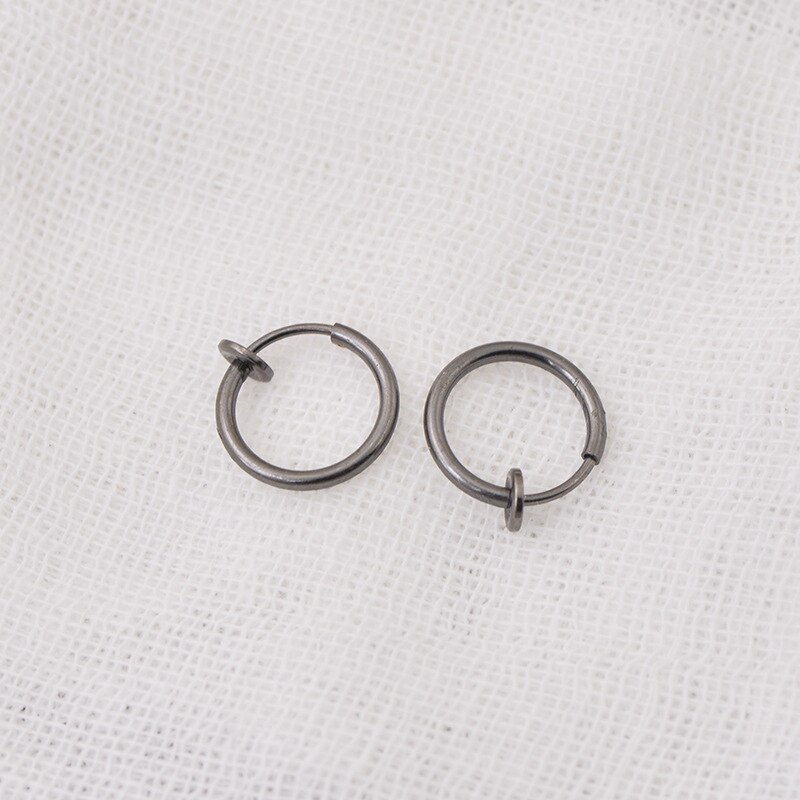 Einfache Punk Bar Lappen durchbohren Zunge Bauch Lippe Ring Knorpel Ohrringe Brincos Für Frauen ErkläSprosse Ohr Schmuck Nase Ringe: Pistole Schwarz