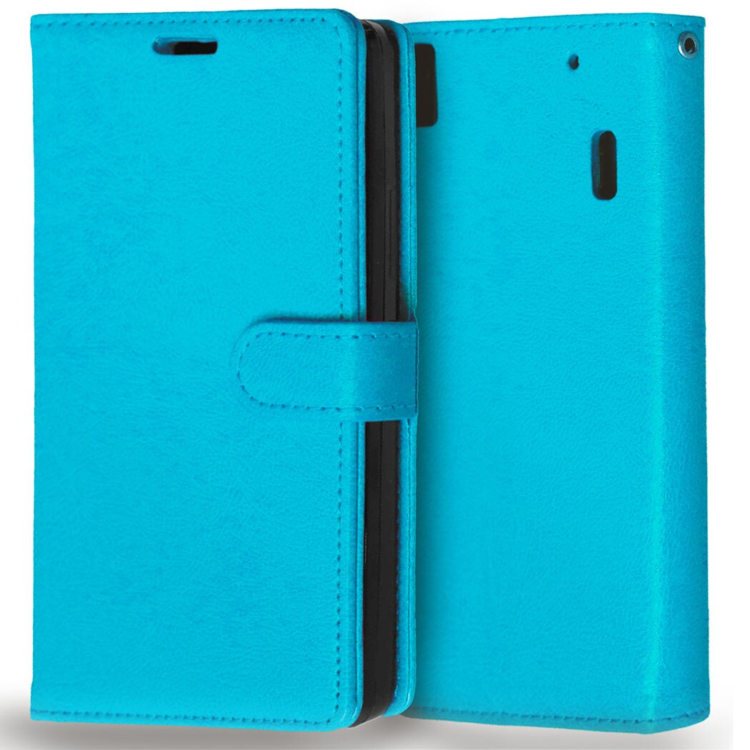For Lenovo A7000 Book Style Wallet Leather Bag Case For Lenovo K3 Note A 7000 K50-T5 K50 Case Phone Back Cover With Card Holder: Blue