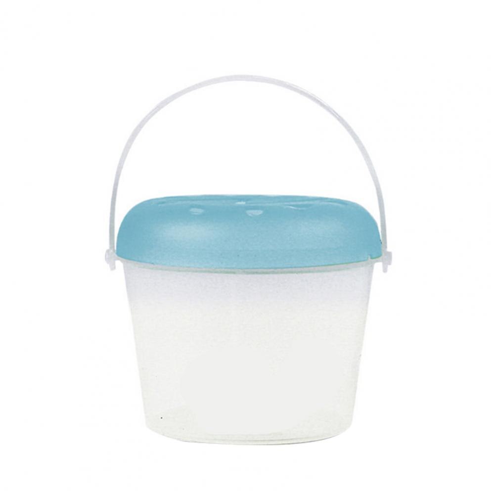 Safe Plastic Thickened Lid Fish Breeding Isolation Travel Box for Fish Tortoise Reptile Carrier Mini Fish Tank:  Blue XS