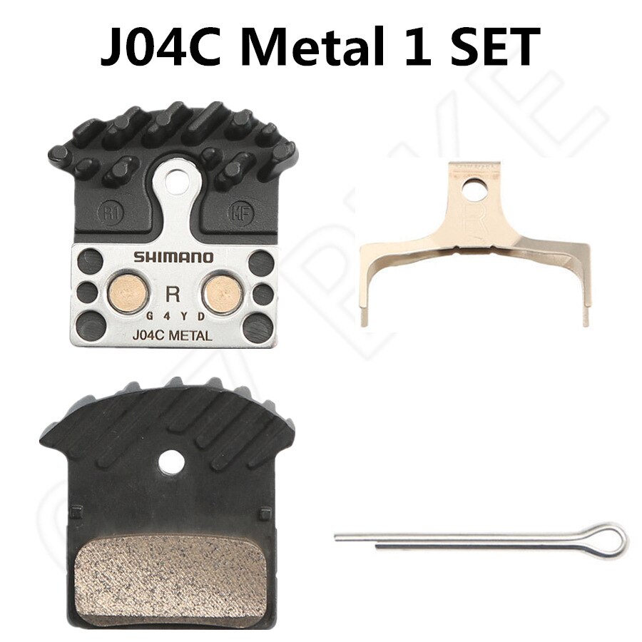Shimano J04C-MF Bremsbeläge – Metallisch, Mit Kühlkörper, Für XTR/XT/SLX/Deore, MTB & Downhill Shimano J04C-MF Bremsbeläge – Metallisch, Mit Kühlkörper, Für XTR/XT/SLX/Deore, MTB & Downhill