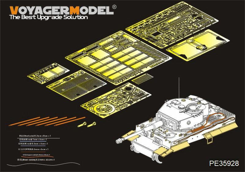 1/35 Voyager PE35928 Duitse Tiger I Late Productie Upgrade Voor TRUMPETER 09540