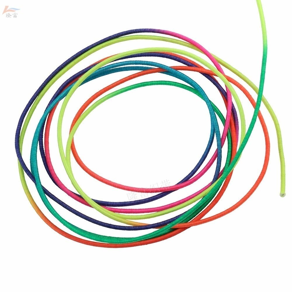 Diy 1.0/1.2/1.5Mm Dikte Zeven Kleur Kern Bedekt Lijn Ronde Hoge Elastische Naaien Stretch Touw Band