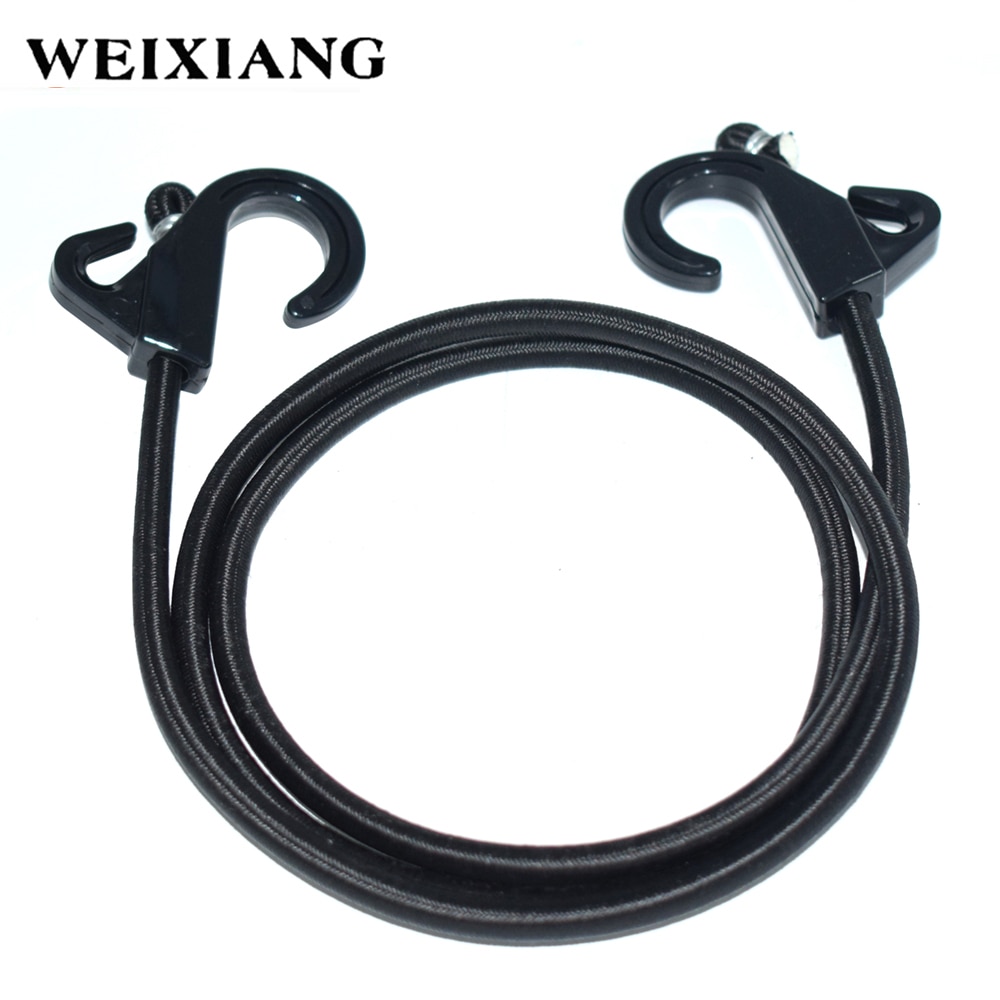 Cuerda elástica fuerte para atar, cinturón de amarre de equipaje de carga, correas de amarre para motocicleta, SUV, coche, techo de carga, Camping al aire libre, negro