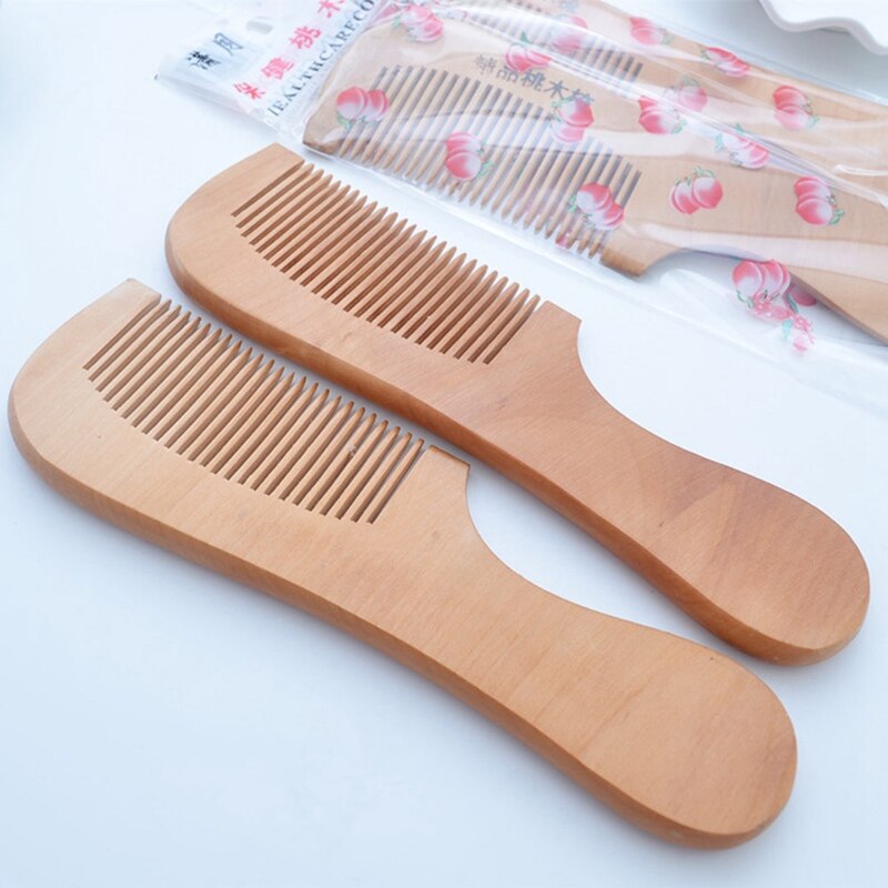 Newborn Baby Natural Wooden Comb Brush Newborn Hair Brush Infant Head Massager Safety Baby Comb Hair Bath Comb Hair Care Tools