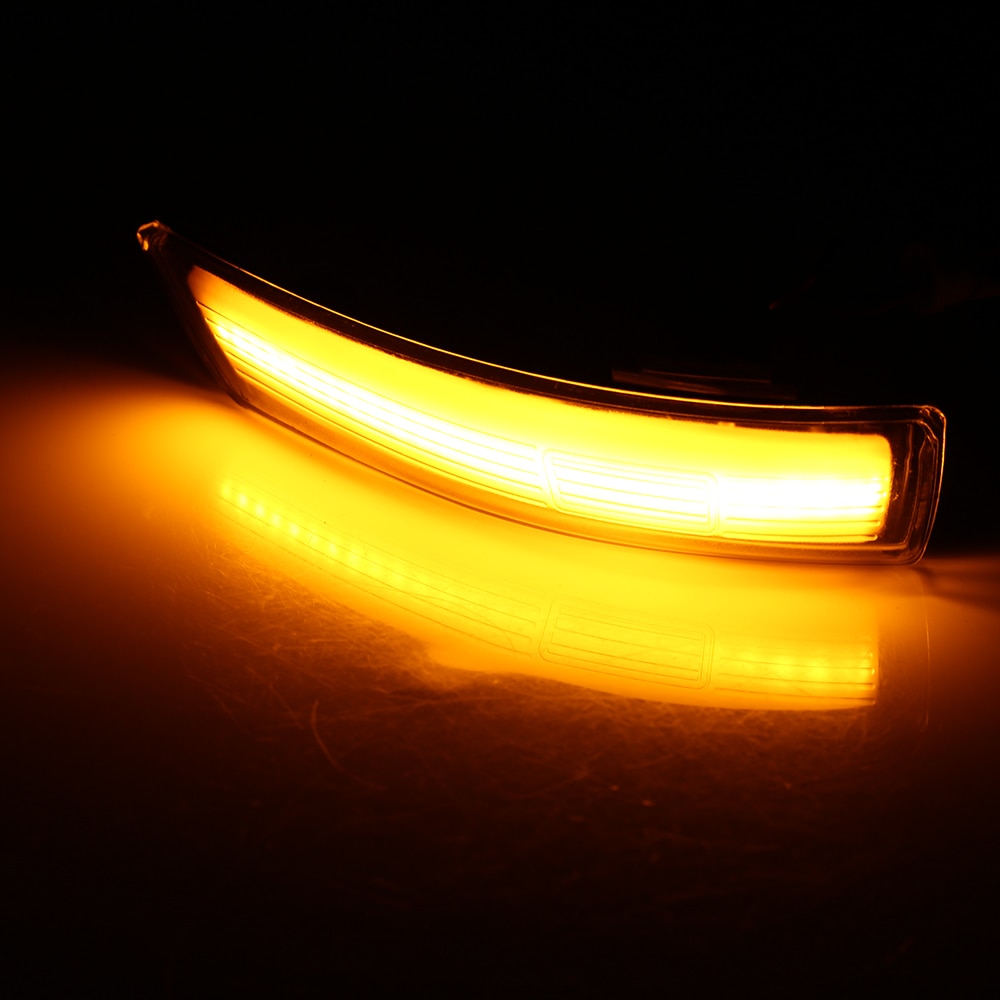 2 stuks Voor Ford Focus Dynamische Richtingaanwijzer Blinker Repeater Licht LED Side Wing Achteruitkijkspiegel indicator