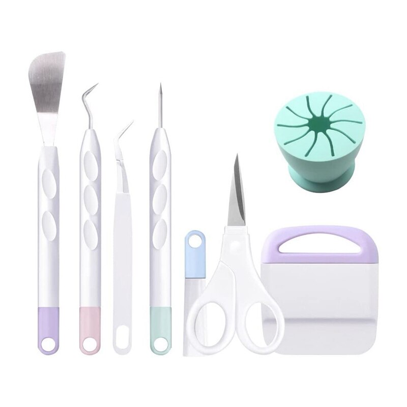 7 Accessories Silhouette Cameo Vinyl Weeding Tools Kit Cameo Letters DIY Craft Cricut Machine Accessories: Default Title