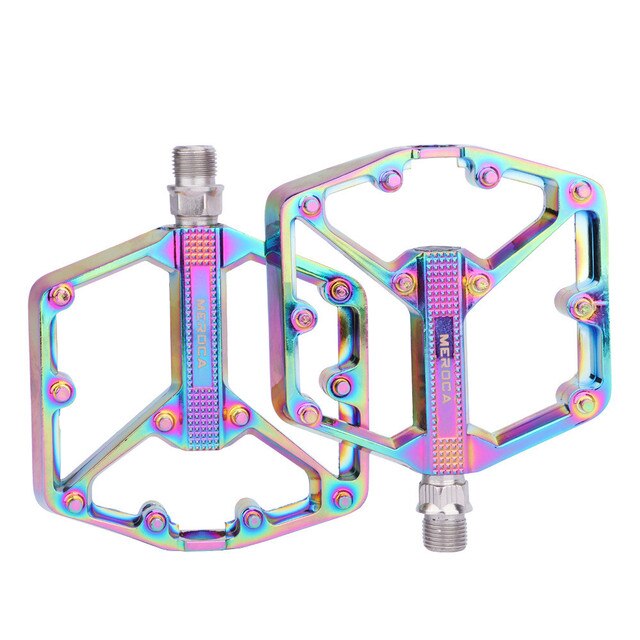 Ultraleicht Fahrrad Pedale Nicht-Unterhose Versiegelt-Lagerbier Fahrrad Pedale mit Doppel DU MTB Pedale Bicicleta Fahrrad Pedale flache BMX: Razzle blenden Rose