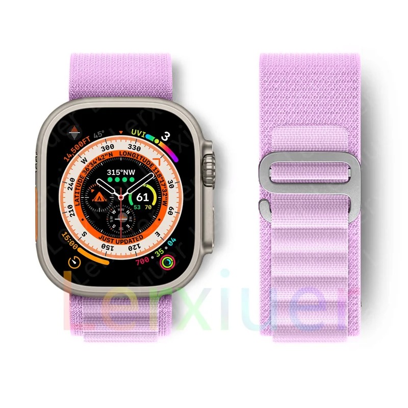 Bracelet de montre pour apple montre Ultra 2 bande 49mm 45mm 44mm 40mm 41mm 38 bracelet alpin Nylon série iwatch 6 7 8 9 se 44mm