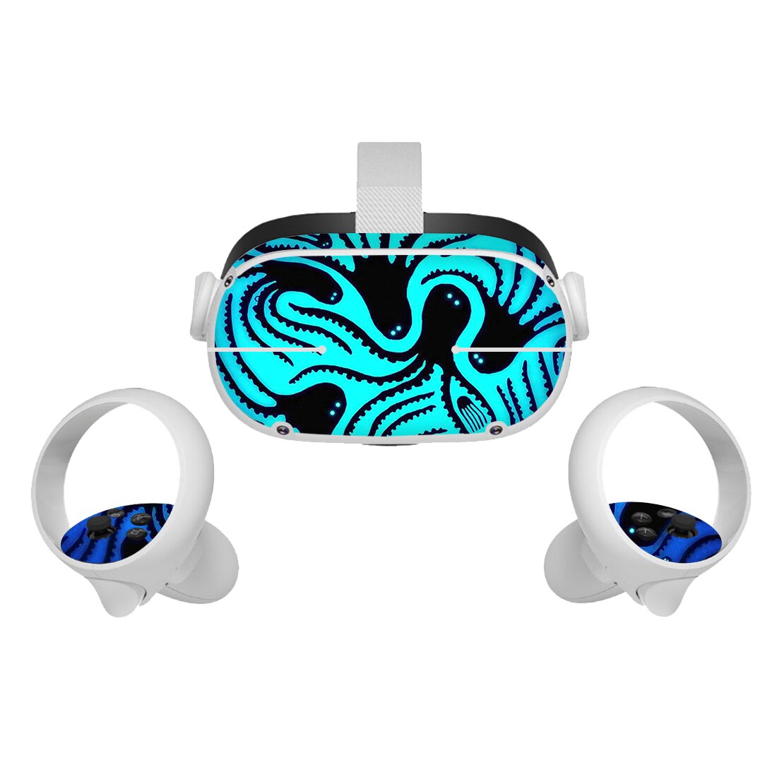Vr Headset Pvc Skin Stickers Voor Oculus Quest 2 Virtual Reality Cartoon Protetcive Sticker Decals Voor Quest2 Controller Onderdelen