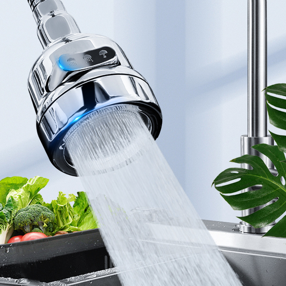 3 Modi Kraan Adapter Beluchter Bubbler 360 Draaibare Hogedruk Kraan Filter Extender Waterbesparende Keuken Gadget Kraan Mondstuk
