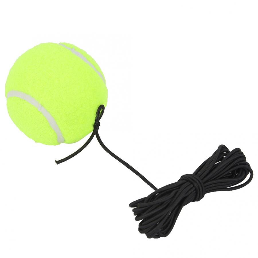 Pelotas de tenis para playa, pelota de tenis para principiantes, pelota de entrenamiento con cuerda de goma elástica de 4M para práctica individual, Tenis amarillo