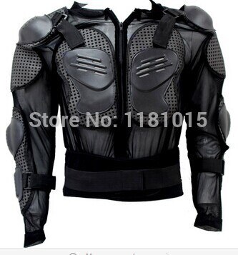 Motorcycle Racing Body Armor Jacket Spine Borst Schouder Bescherming Gear Motocross Jas Accessoires-Zwart