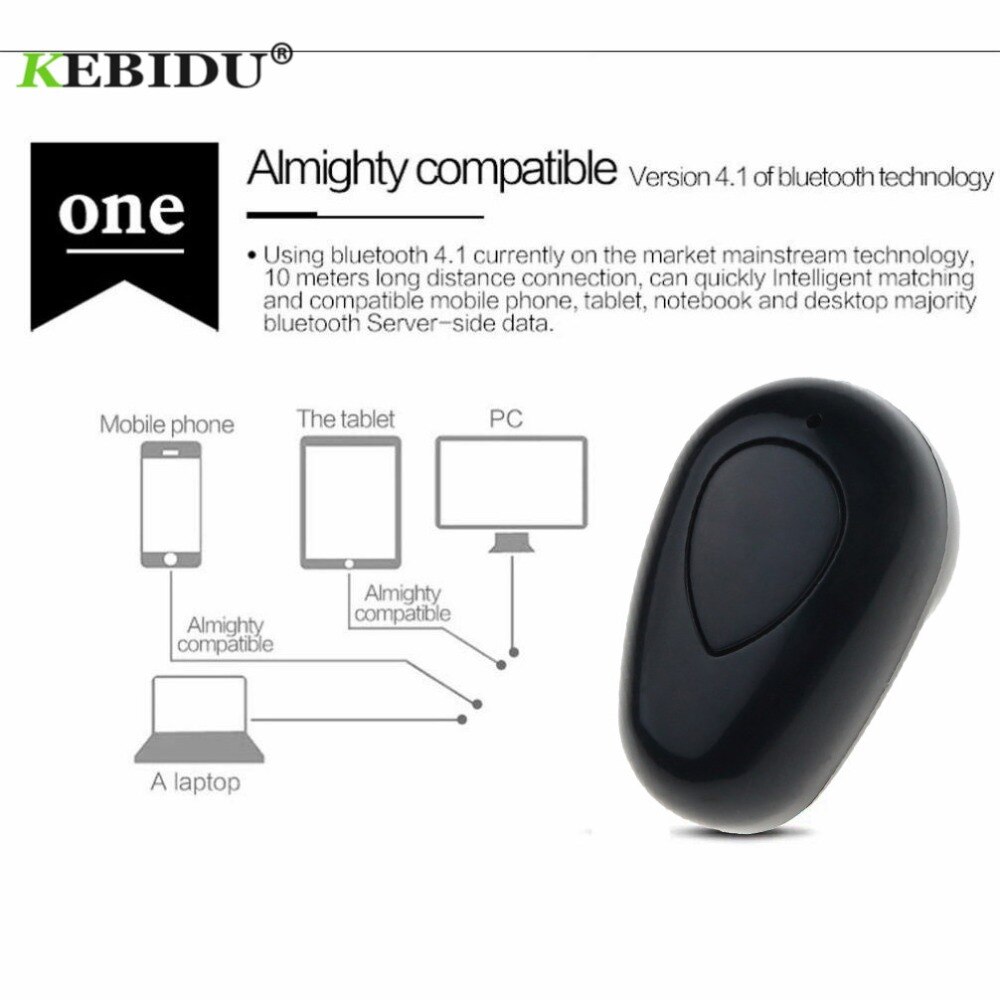 Kebidu Mini Drahtlose Kopfhörer S520 Bluetooth 4,1 Headset Drahtlose Kopfhörer mit Mic Handfree Sprechen für iPhone Huawei Xiaomi telefon