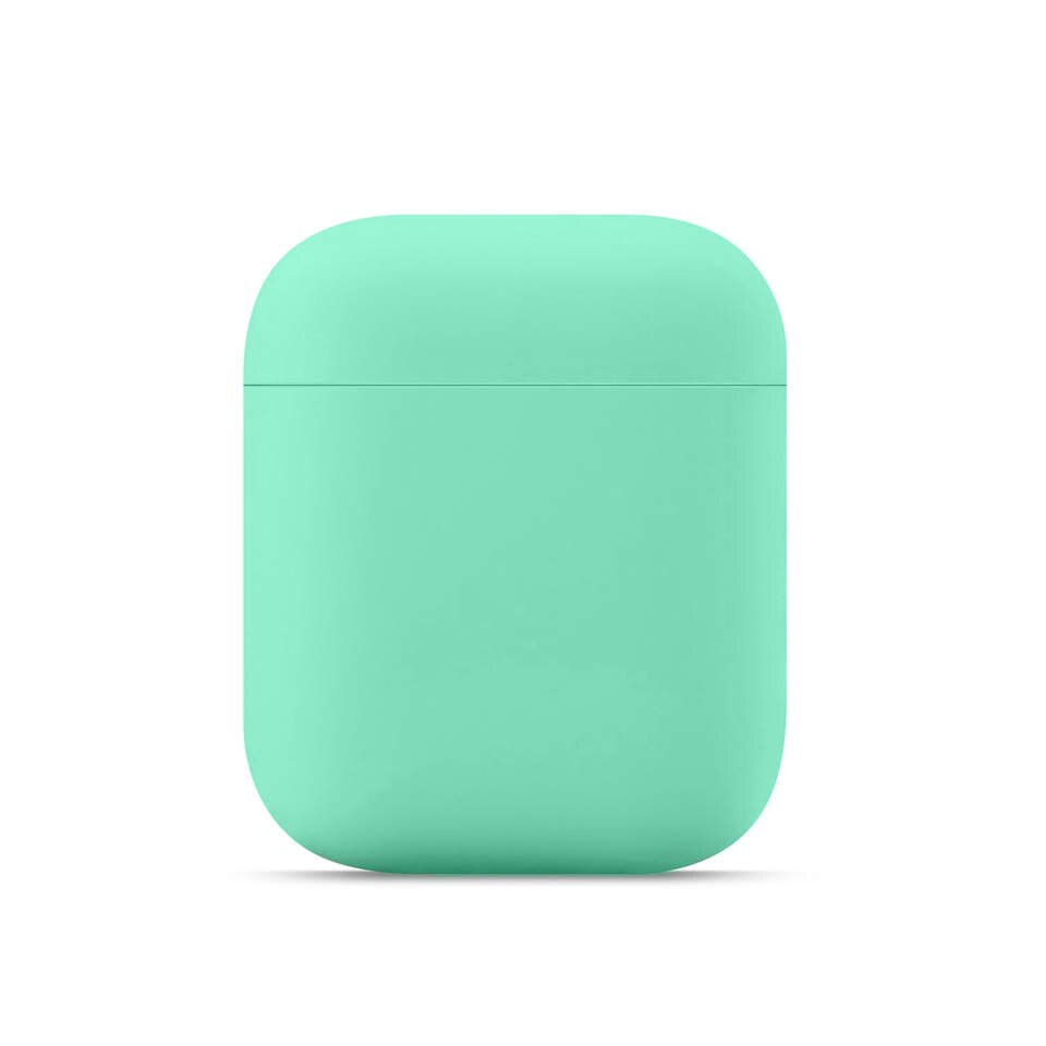 Funda de silicona para Airpods 2/1 cubrir lindo Airpods Ultra-delgada Airpods 2 MIFN auriculares para los Airpods 2/1 casos: Green