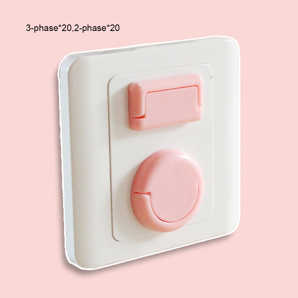 Anti Elektrische Shock Stekkers Protector Cover Cap Anti-Shock Stopcontact Elektrische Outlet Kinderen Veiligheid Guard Protection Cover: A pink