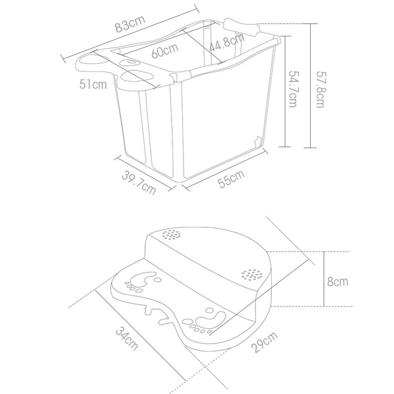 Baignoire Portable tonneau pliable pour enfants | Grande baignoire pour bébé, baignoire pliante pour bébé, baignoire à eau chaude, corps de lavage, propre