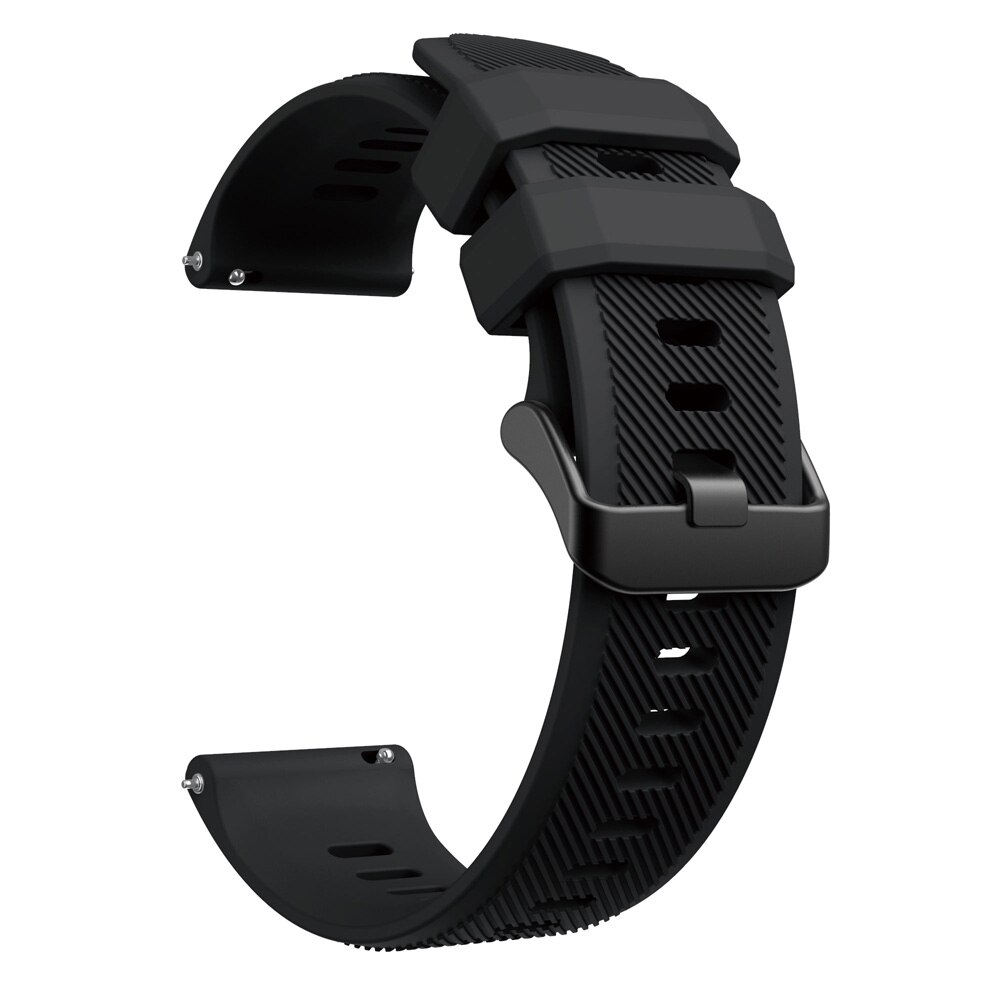 Voor Huami Amazfit GTR2 2e Gtr 47Mm Strap / Amazfit Stratos 2 3 Quick Release Siliconen Band Armband Horlogebanden polsband Correa: Black