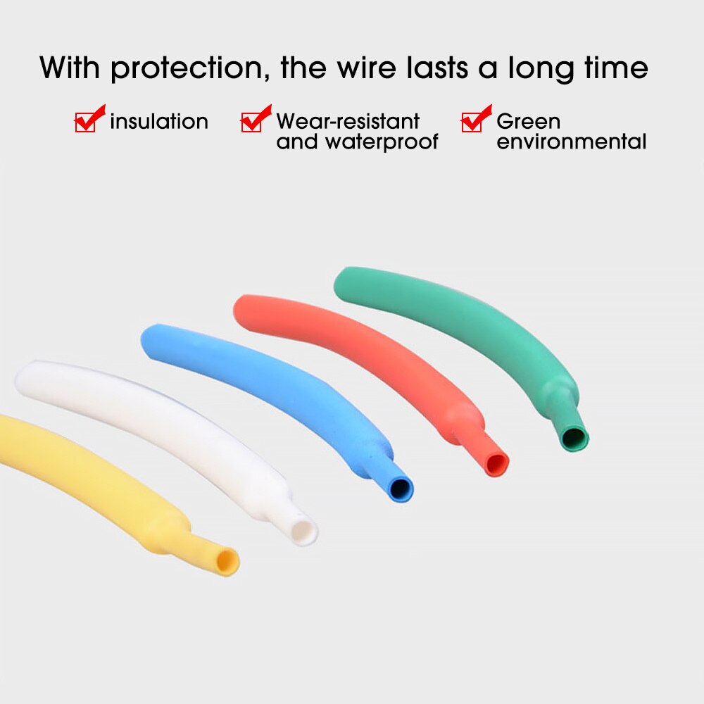 1M/Roll Heat Shrink Tube Sleeve For Apple iPhone 6 7 8 X XR iPhone 13 12Pro iPad Cable Protector USB Charger Cord Wrap 6mm