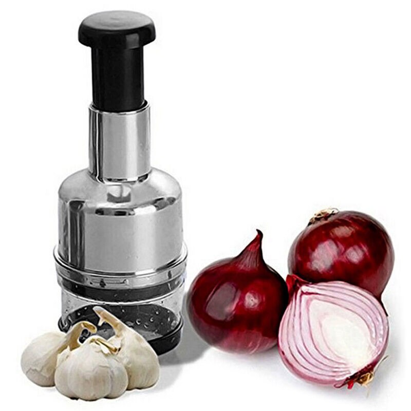 Keukengadgets roestvrij staal fruitsalade groente uien handhakker keuken voedselhakker groentesnijder knoflook aardappelsnijder
