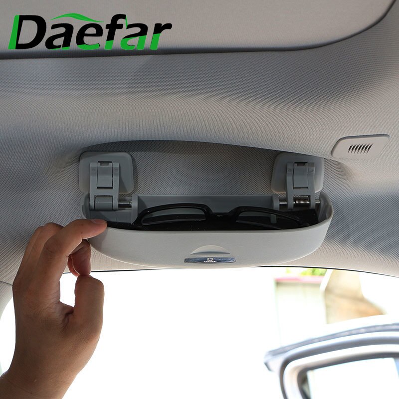 Daefar Auto Glazen Houder Case Sunglass Holder Zonnebril Doos Voor Jeep Compass Accessoires