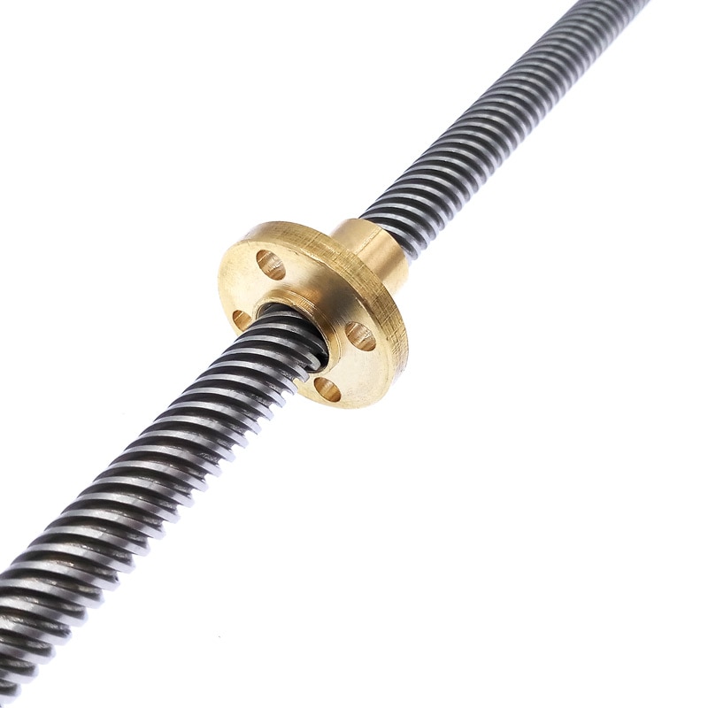 Blei Schraube T8 550mm Linearführung 3D Drucker Teile spiralförmig Tonhöhe 1mm 2mm 4mm 8mm 10mm 12mm 14mm Trapez Schrauben mit murmeln