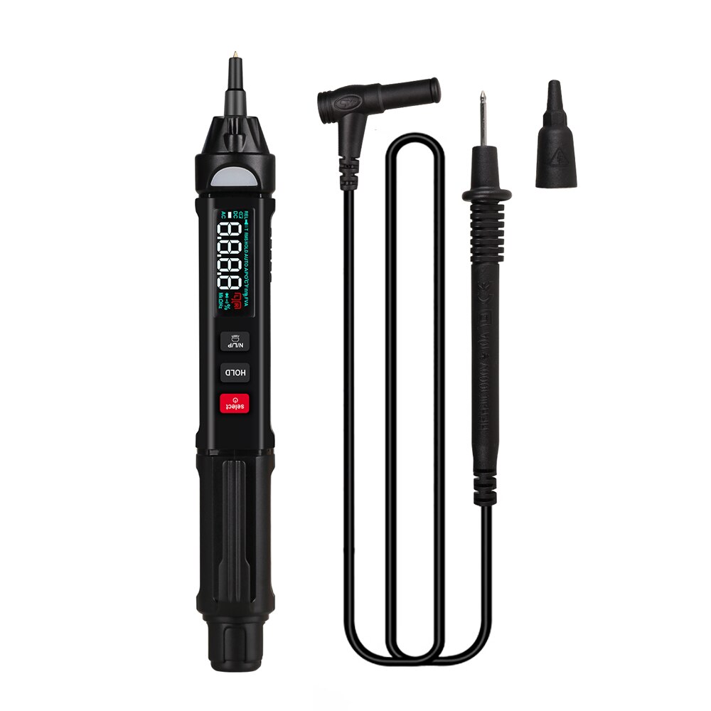 3 in 1 et8906/et8908 pro true rms digital multimeter profesjonell + spenningstester penn + fasesekvenser meter voltmeter: Et8908 farger skjerm