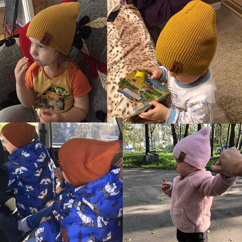 Nouveauté bébé fille garçon chapeau d'hiver bébé doux bonnet chapeau au Crochet élasticité tricot chapeaux enfants décontracté casquette chaude